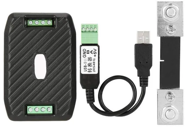 Alt view image 5 of 7 - RS485 ModbusRTU DC Power Meter | Precision Machined DC Energy Monitor Module for Voltage Current Consumption with 50A 100A 200A 300A Shunt (PZEM-017+100A+USB)