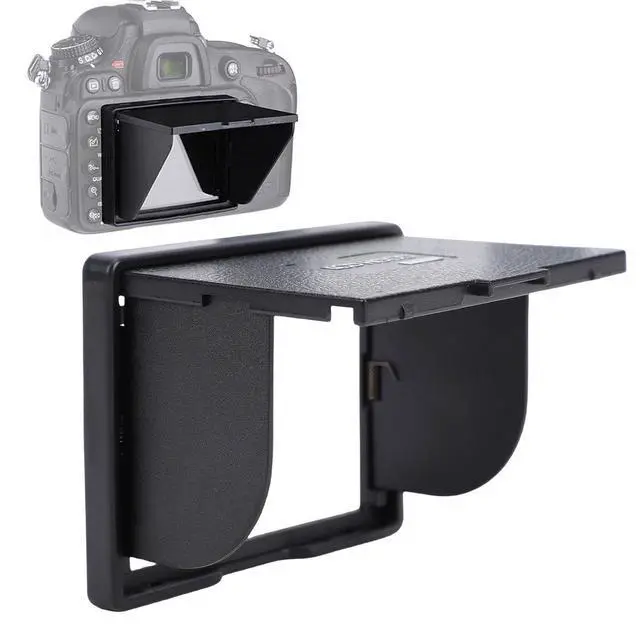 Alt view image 7 of 7 - Camera Screen Hood, LCD Hood Fit for 3.2 Inch 4:3 Camera Screen Magnet Sunshade Cover Blocking Strong Light, Easy Access and Installation