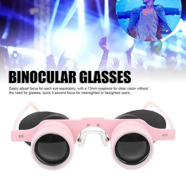 Alt view image 2 of 7 - 10X Binocular Glasses Professional, HD Portable Fishing Binoculars, Comfortable Wearable Polarized Glasses for Concerts Theater Opera Bird Watching Sports