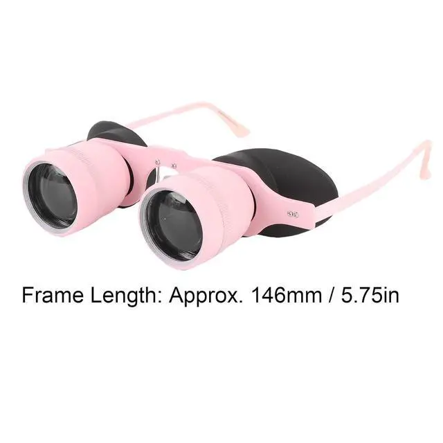 Alt view image 4 of 7 - 10X Binocular Glasses Professional, HD Portable Fishing Binoculars, Comfortable Wearable Polarized Glasses for Concerts Theater Opera Bird Watching Sports