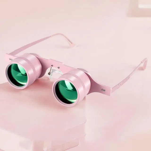 Alt view image 5 of 7 - 10X Binocular Glasses Professional, HD Portable Fishing Binoculars, Comfortable Wearable Polarized Glasses for Concerts Theater Opera Bird Watching Sports