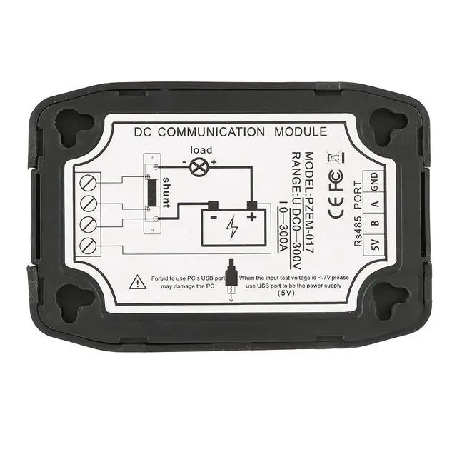 Alt view image 4 of 7 - RS485 ModbusRTU DC Power Meter | Precision Machined DC Energy Monitor Module for Voltage Current Consumption with 50A 100A 200A 300A Shunt (PZEM-017)