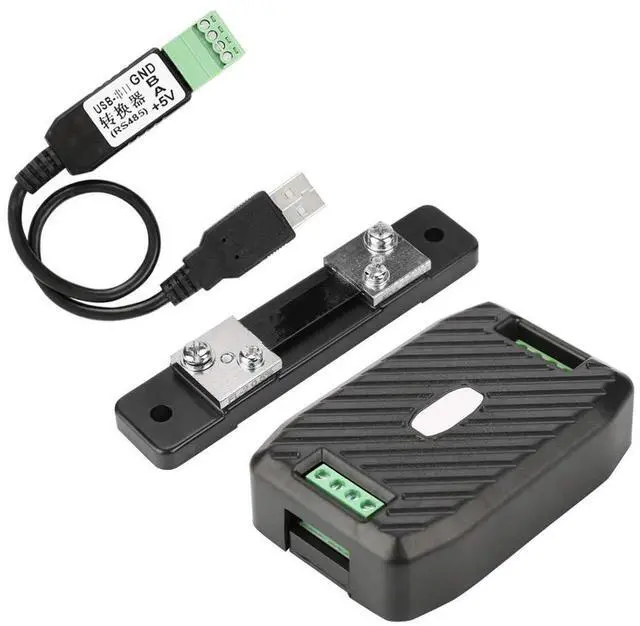 Main image of RS485 ModbusRTU DC Power Meter | Precision Machined DC Energy Monitor Module for Voltage Current Consumption with 50A 100A 200A 300A Shunt (PZEM-017+50A+USB)