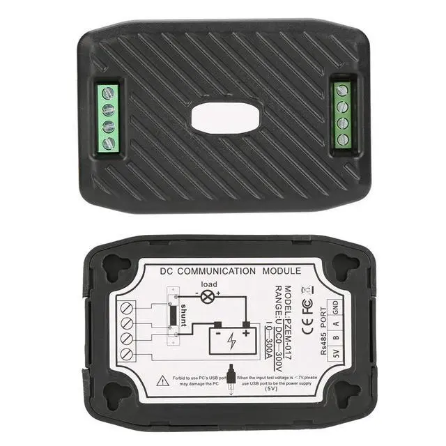 Alt view image 7 of 7 - RS485 ModbusRTU DC Power Meter | Precision Machined DC Energy Monitor Module for Voltage Current Consumption with 50A 100A 200A 300A Shunt (PZEM-017+300A)