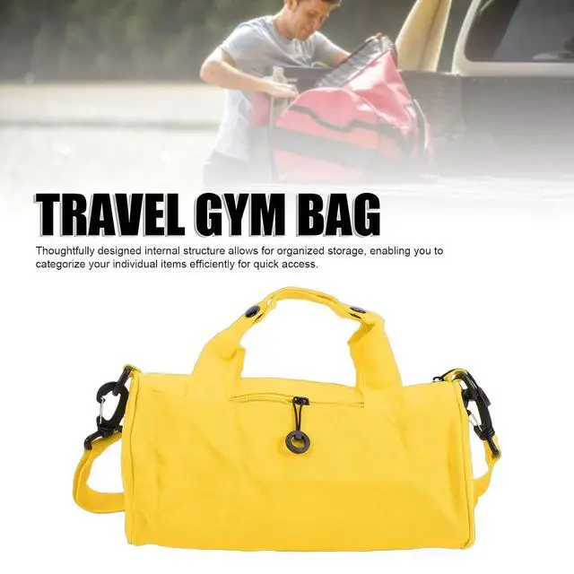 Alt view image 2 of 7 - Small Gym Bag Oxford Cloth Overnight Travel Bag, Lightweight Carry On Luggage for Business Trip Outdoor Activity Weekend Getaway (Yellow)