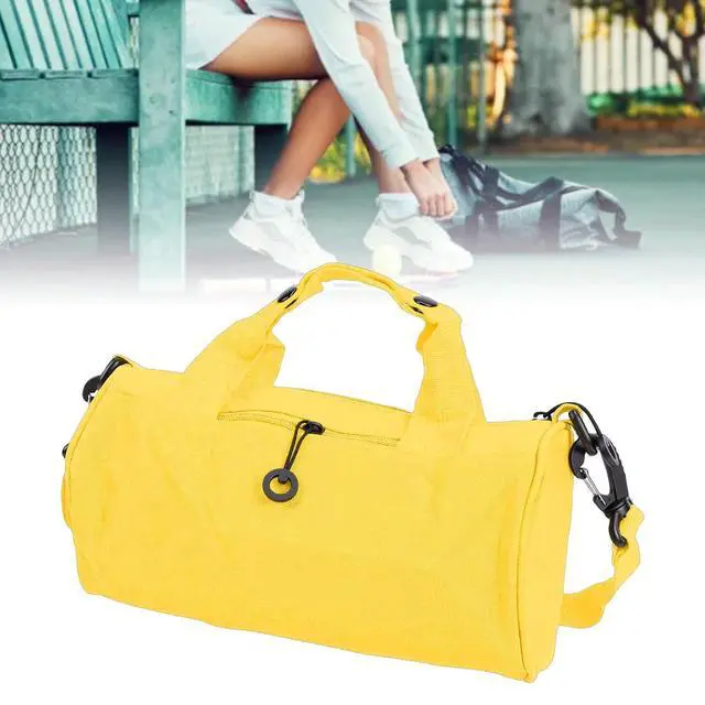 Alt view image 3 of 7 - Small Gym Bag Oxford Cloth Overnight Travel Bag, Lightweight Carry On Luggage for Business Trip Outdoor Activity Weekend Getaway (Yellow)
