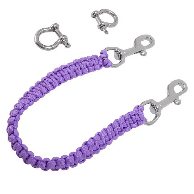 Alt view image 4 of 7 - Diving Camera Lanyard | 316 Stainless Steel Hook and Handcrafted Paracord Wrist Strap for Underwater Photography