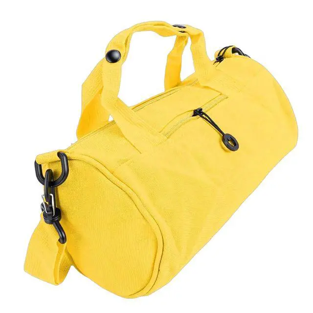 Alt view image 5 of 7 - Small Gym Bag Oxford Cloth Overnight Travel Bag, Lightweight Carry On Luggage for Business Trip Outdoor Activity Weekend Getaway (Yellow)