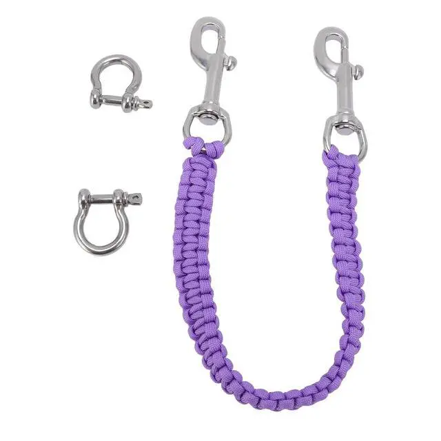 Alt view image 5 of 7 - Diving Camera Lanyard | 316 Stainless Steel Hook and Handcrafted Paracord Wrist Strap for Underwater Photography