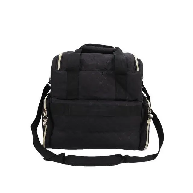 Alt view image 7 of 7 - Nail Polish Bag for Travel, Large Capacity Cosmetic Case with 2 Detachable Nail Polish Bags & Adjustable Shoulder Strap, Holds Dryer & Accessories