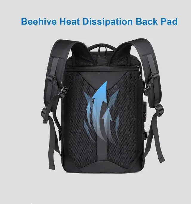 Alt view image 2 of 7 - Vacuum Seal Backpack, Multifunctional Travel Backpack with Large Capacity 32L Dry Wet Separation Airtight Compression, Password Lock, Luggage Strap for Travel Storage