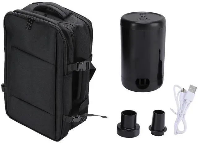 Alt view image 7 of 7 - Vacuum Seal Backpack, Multifunctional Travel Backpack with Large Capacity 32L Dry Wet Separation Airtight Compression, Password Lock, Luggage Strap for Travel Storage