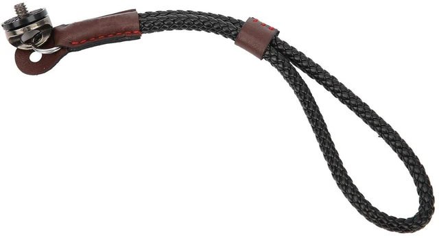 Alt view image 2 of 6 - Walfront Camera Wrist Strap PU Leather Hand Strap with Adjustable 1/4inch Screw for Action Cameras and Stabilizers By Photographers