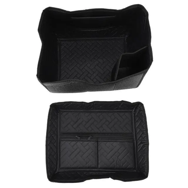 Alt view image 6 of 7 - Tail Box Inner Protector Liner | Universal Fit 45L PU Leather Pads for Rear Top Case & Luggage (Black)