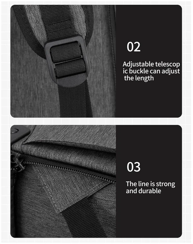 Alt view image 3 of 7 - Rolling Backpack, Carry on Luggage Business Bag, Overnight College .Water Proof Wheeled Laptop Backpack, Computer Bag Trolley Suitcase for Men Women Adults to Travel (Grey)