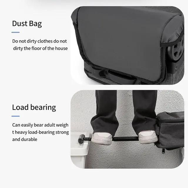 Alt view image 6 of 7 - Rolling Backpack, Carry on Luggage Business Bag, Overnight College .Water Proof Wheeled Laptop Backpack, Computer Bag Trolley Suitcase for Men Women Adults to Travel (Grey)