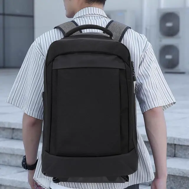 Alt view image 6 of 7 - Rolling Backpack, Carry on Luggage Business Bag, Overnight College .Water Proof Wheeled Laptop Backpack, Computer Bag Trolley Suitcase for Men Women Adults to Travel (Black)