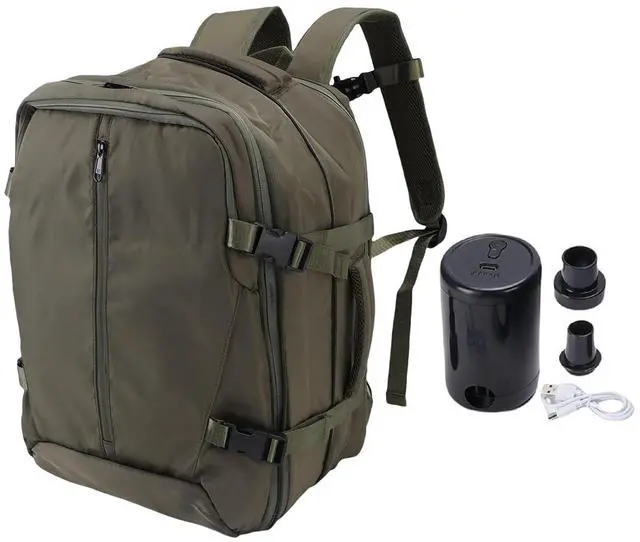 Main image of Vacuum Seal Travel Backpack 55L, aptop WaterproofWork Compression bags Casual Daypack, Expandable Air Compression Vacuum with Lock Fits 17.3 inch Laptop (Green)