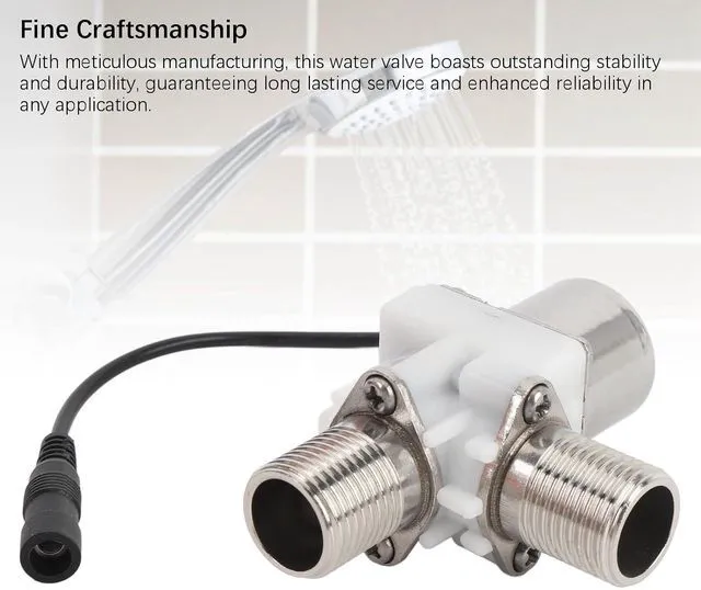 Alt view image 7 of 7 - Solid G1 2 in DC 6V Solenoid Valve, N C Normally Closed, Water Inlet Flow Switch for automatic control in sanitary ware, water control systems, garden irrigation