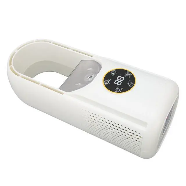 Alt view image 7 of 7 - Desk Bladeless Fan with Misting, 11. Portable Small Quiet USB Table Cooling Fan with 6 Speeds, Timer, LED Light and Humidifier for Office Home and Outdoors