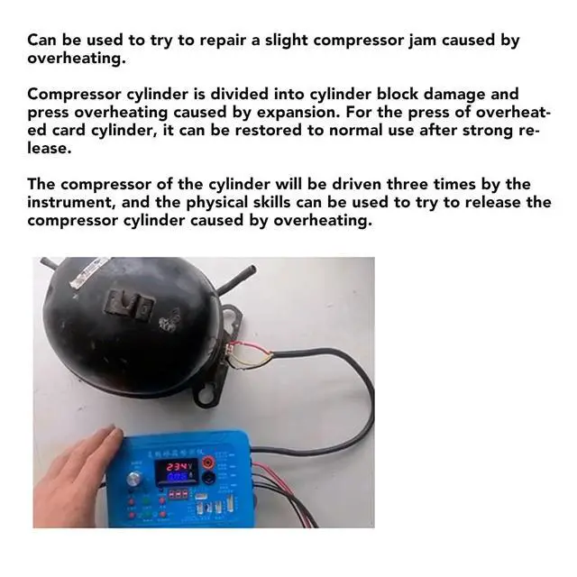 Alt view image 3 of 7 - Inverter Refrigerator Testing Instrument Tester, Variable Frequency Board Testing Instrument Solenoid Valve Repair Tool