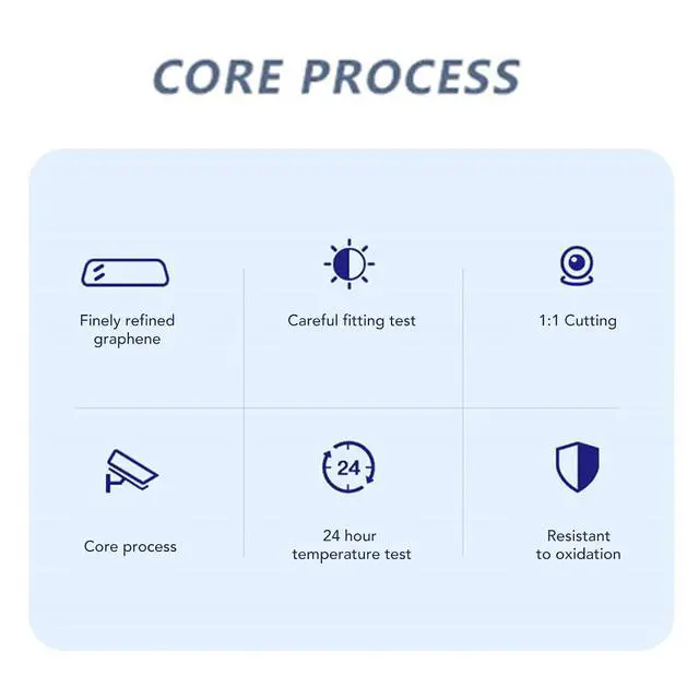 Alt view image 6 of 7 - Laptop NVMe M.2 Heatsink, Graphene Laptop Memory Heatsink, Fast Conduction Stable Copper Heat Sink for DDR4 DDR5 Laptop Memory