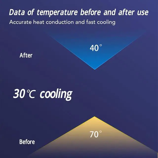 Alt view image 7 of 7 - Laptop NVMe M.2 Heatsink, Graphene Laptop Memory Heatsink, Fast Conduction Stable Copper Heat Sink for DDR4 DDR5 Laptop Memory