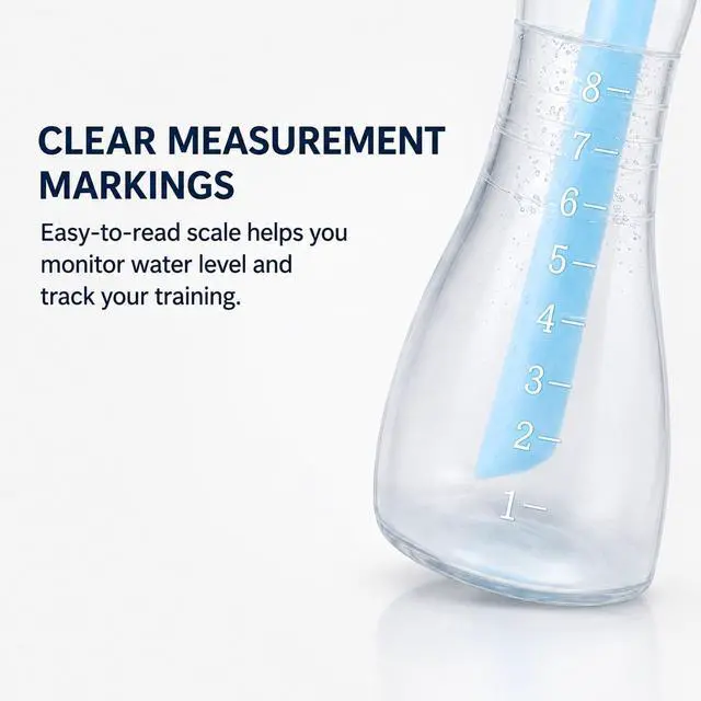 Alt view image 6 of 7 - 500ml Vocal Practice Bottle, 8-Level Adjustable Singing Training Tool for Voice Exercises, Vocal Trainer Accessory for Singers, Beginners and Professionals