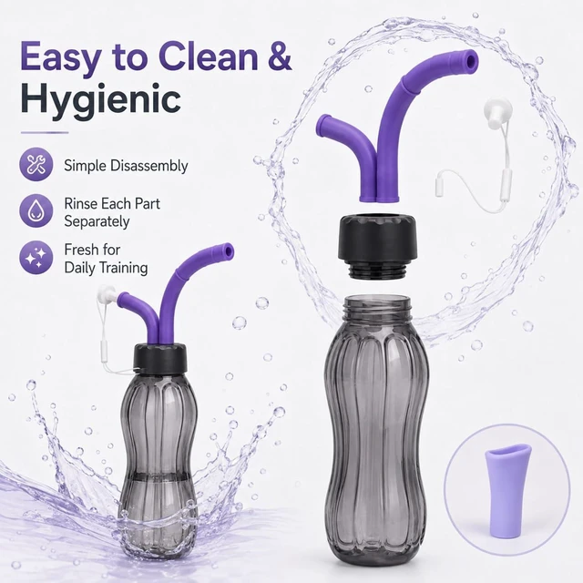 Alt view image 7 of 7 - 500ml Vocal Practice Bottle, Adjustable Singing Training Tool for Voice Exercises, Vocal Trainer Accessory for Singers, Beginners and Professionals