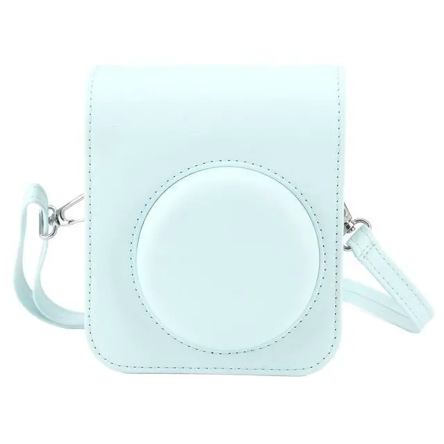 Alt view image 5 of 7 - Instant Camera Case for Mini 12, 11 - PU Leather Protective Bag with Detachable Cover & Adjustable Shoulder Strap, Mini Instant Camera Bag (#5)