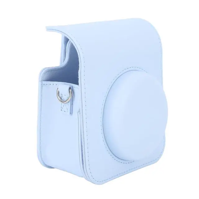 Alt view image 3 of 7 - Instant Camera Case for Mini 12, 11 - PU Leather Protective Bag with Detachable Cover & Adjustable Shoulder Strap, Mini Instant Camera Bag (#3)
