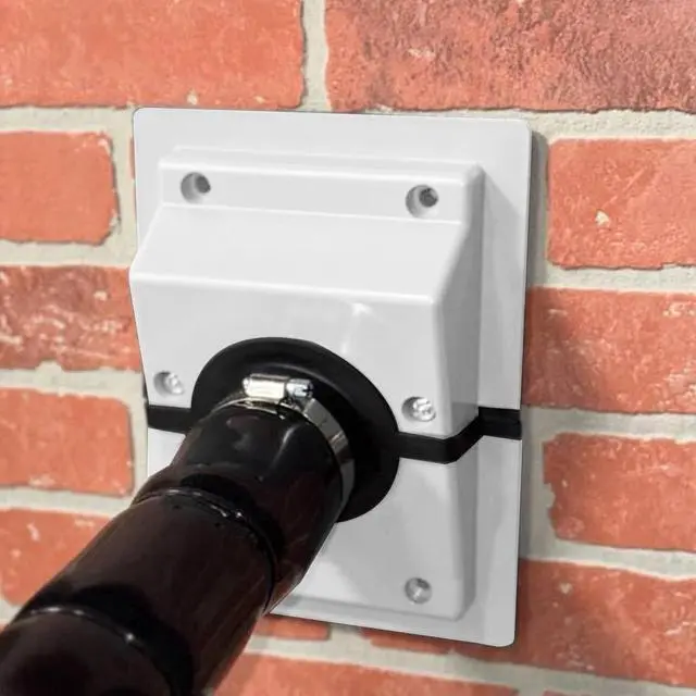 Alt view image 2 of 7 - HVAC Wall Penetration Line Set Cover Kit, Wall Sealing Cover for Indoor and Outdoor air Conditioning Systems, Easy Install, Soft Gasket, Transform Unattractive Walls (White)