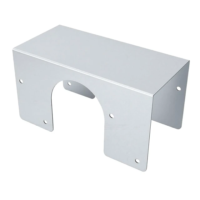 Alt view image 7 of 7 - Steel Stud Shoes for Up to 2.5in OD Pipes | Reinforced Galvanized Metal Guards for Double 2X Studs