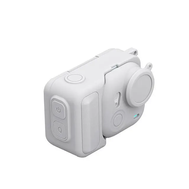 Alt view image 4 of 7 - Silicone Protective Case with Lens Cap & Lanyard, Shockproof AntiScratch Full Body Cover, AntiSlip Dust Proof Camera Case for Ultra Accessories (Gray)