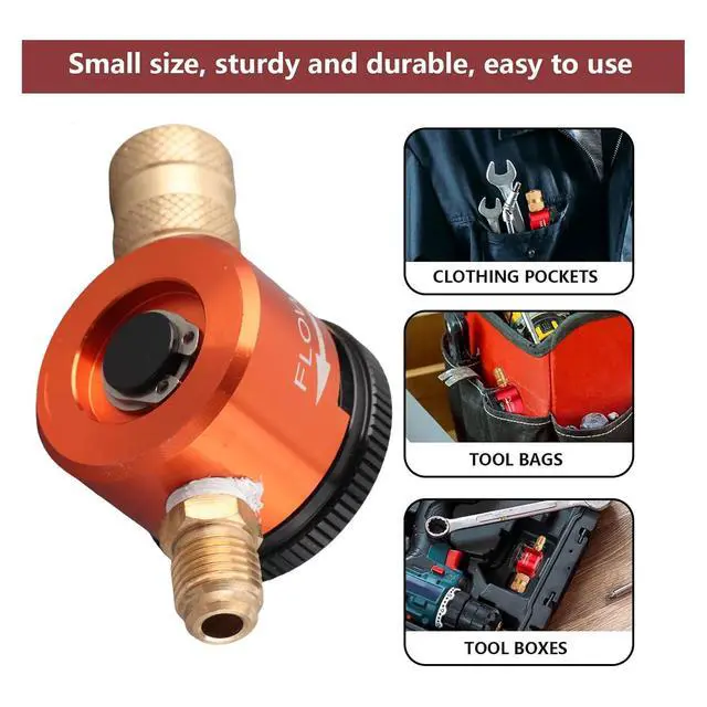 Alt view image 7 of 7 - Nitrogen Regulator HVAC, 1/4 Inch Connector, Globe Valve, Purge Tool for HVAC Equipment