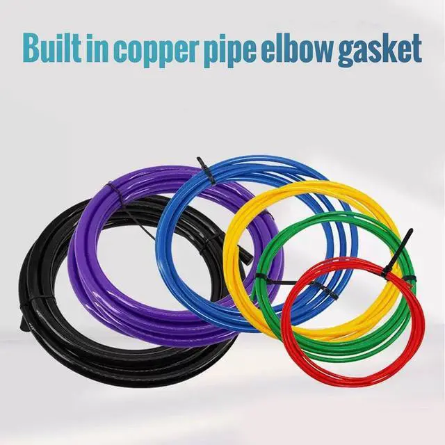 Alt view image 3 of 7 - 6Pcs AC Copper Line Bender Set 4M | Pipe Extension Kit with Built in Bender Strip for 1/4 3/8 1/2 5/8 3/4 7/8in HVAC