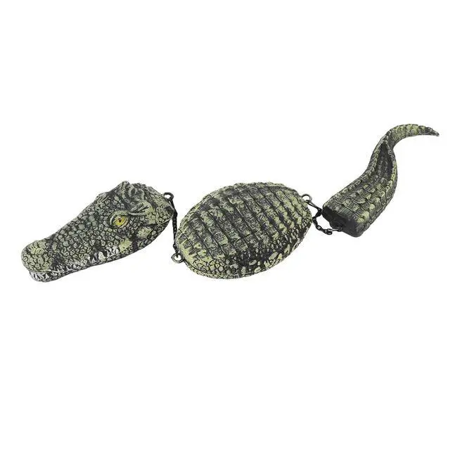 Alt view image 7 of 7 - Floating Gator, 3 Segment Pool Float, Plastic Fake Pool Accessories for Garden Pool, 32.9inch