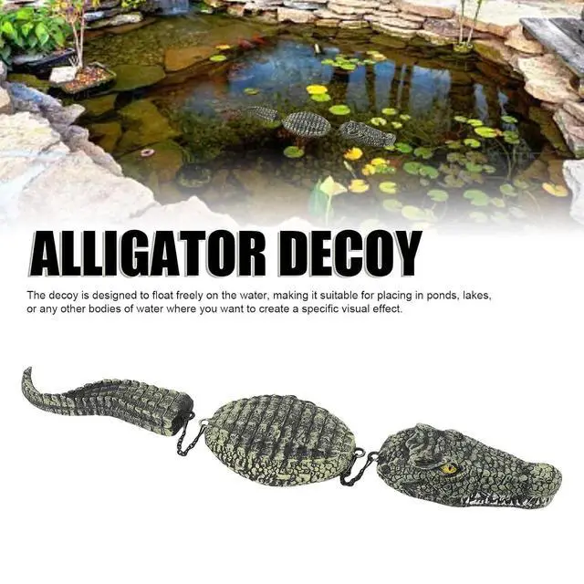 Alt view image 2 of 7 - 32.9Inch Floating , 3 Segmented Floating Pool Float, Realistic Float for Pool, Outdoor Garden Decor & Prank, Duck Deterrents for Pools