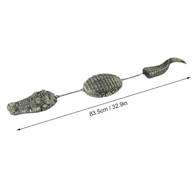 Alt view image 7 of 7 - 32.9Inch Floating , 3 Segmented Floating Pool Float, Realistic Float for Pool, Outdoor Garden Decor & Prank, Duck Deterrents for Pools