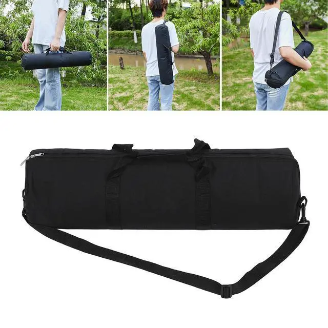 Alt view image 2 of 7 - Portable Tripod Carrying Bag for Light Stands & Monopods, Oxford Cloth Case with Shoulder & Handheld Straps, Thickened Protective Storage Bag for Photography, Microphone, Tent (S)