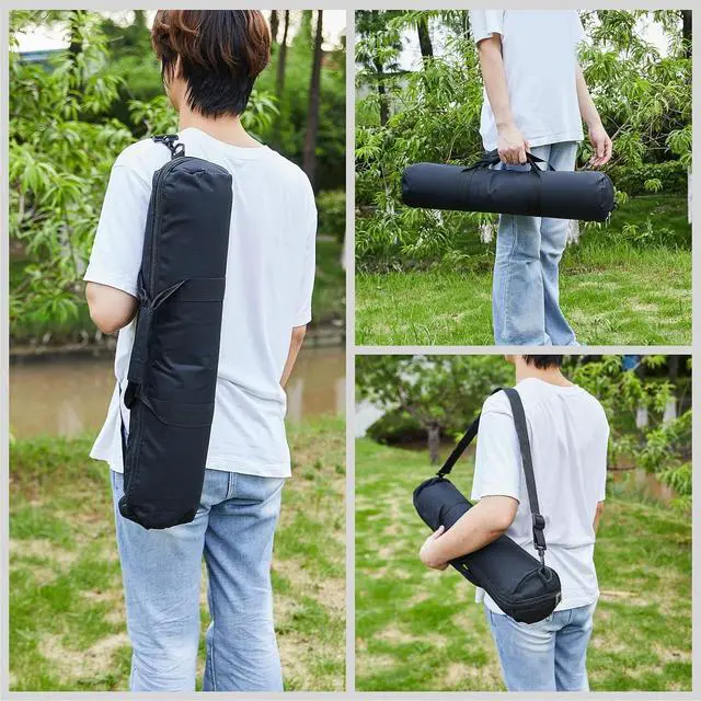 Alt view image 2 of 7 - Portable Tripod Carrying Bag for Light Stands & Monopods, Oxford Cloth Case with Shoulder & Handheld Straps, Thickened Protective Storage Bag for Photography, Microphone, Tent (XL)