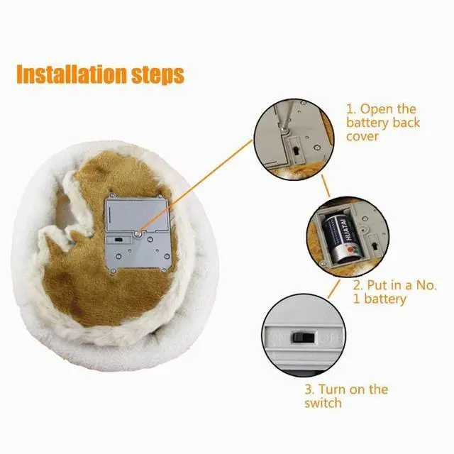 Alt view image 3 of 7 - Realistic Sleeping Cat Dog Ornament, Breathing Cat Stuffed Animal Doll with Mat, Plush Toys for Home Decoration (Style 2)