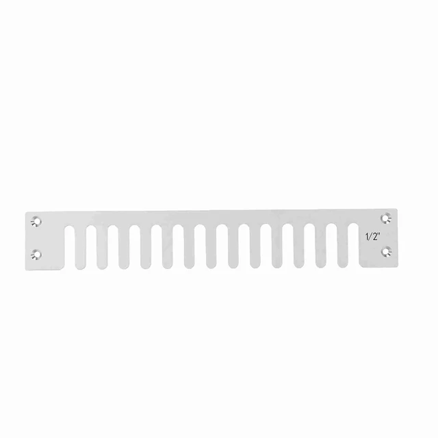 Alt view image 6 of 7 - 1/2 Inch Dovetail Template for Router | Carbon Steel Box Joint & Tenon Jig for Drawers Cabinets