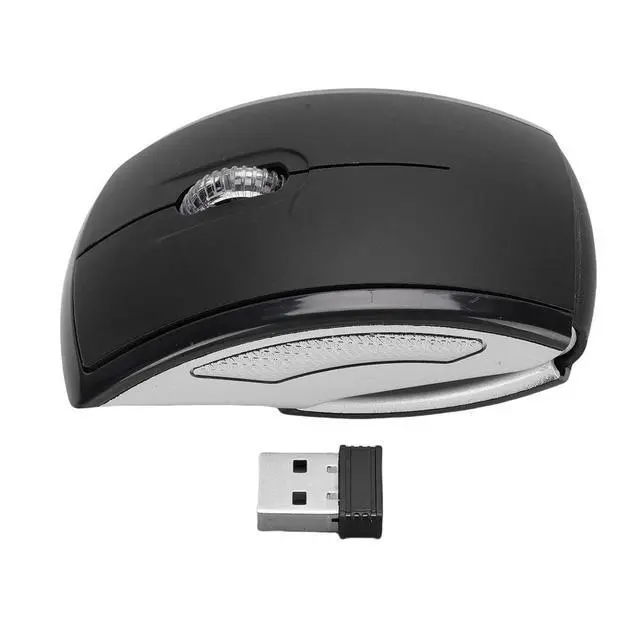Alt view image 7 of 7 - Folding Wireless Mouse, Slim Foldable Touch Travel Mouse with 2.4 Receiver, Ergonomic Computer Mouses Magnetic Power Off Switch for Laptop PCComputer (Black)