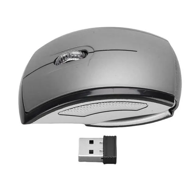 Alt view image 7 of 7 - Folding Wireless Mouse, Slim Foldable Touch Travel Mouse with 2.4 Receiver, Ergonomic Computer Mouses Magnetic Power Off Switch for Laptop PCComputer (Gray)