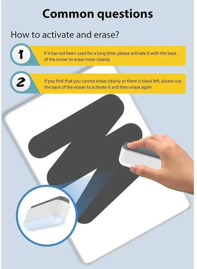 Alt view image 4 of 7 - LCD Writing Pad with Instantly Erase, Basics Reusable Writing Pad, Digital Drawing Tablet, Includes Pen, Eraser, for Student Wokers.