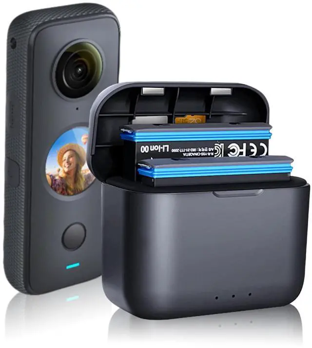 Main image of Charger Hub Fast for ONE X2, Portable 2 Channel Battery Charger Station with Card Slots Low Battery Fast /High Battery Trickle, Smart Charging