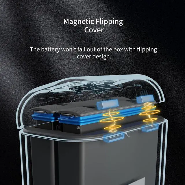 Alt view image 3 of 7 - Charger Hub Fast for ONE X2, Portable 2 Channel Battery Charger Station with Card Slots Low Battery Fast /High Battery Trickle, Smart Charging