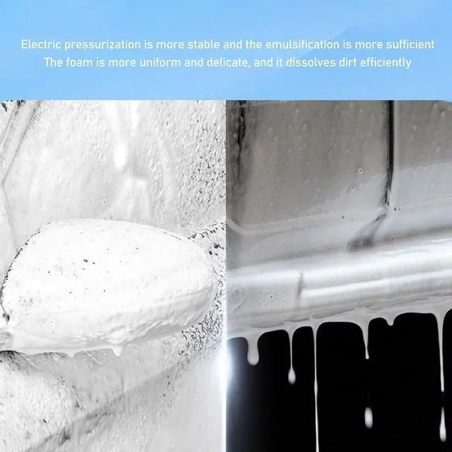 Alt view image 4 of 7 - 1.5L Electric Foam Sprayer, Cordless Car Wash Foam Gun, Garden Sprayer, PP Electric Foam Spray Bottle for Car Washing Garden Watering, Foam Cannon Electric Foam Sprayerfor Hose