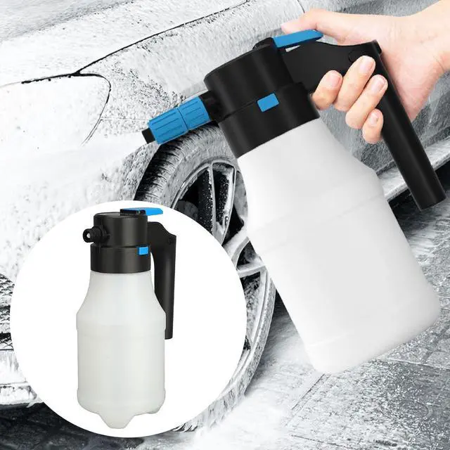 Alt view image 7 of 7 - 1.5L Electric Foam Sprayer, Cordless Car Wash Foam Gun, Garden Sprayer, PP Electric Foam Spray Bottle for Car Washing Garden Watering, Foam Cannon Electric Foam Sprayerfor Hose